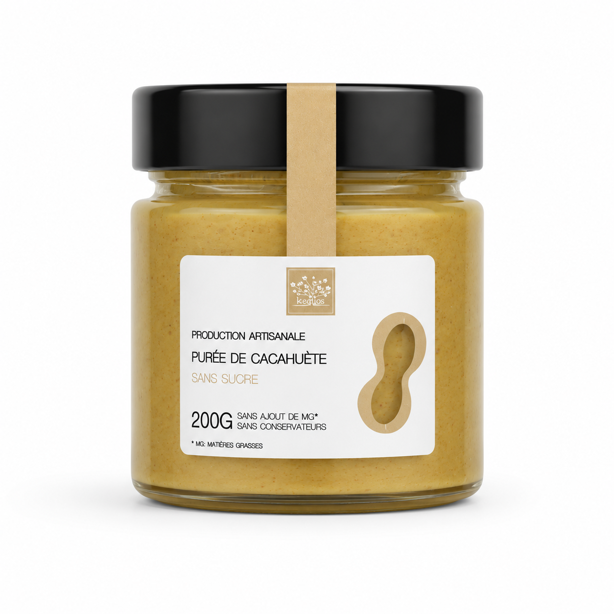 Purée de cacahuètes Sans sucre - 200g