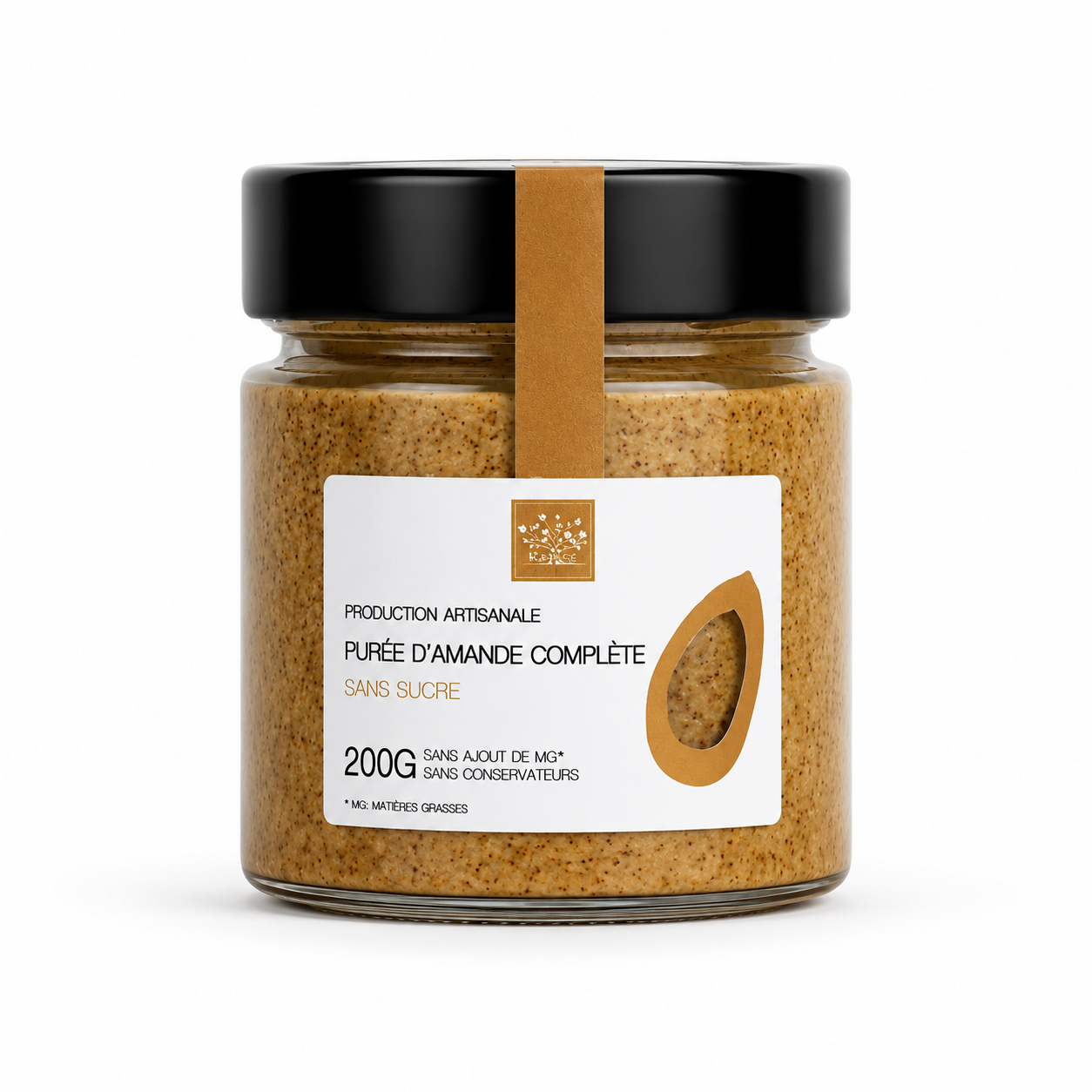 Purée d'amande complète sans sucre - 200G